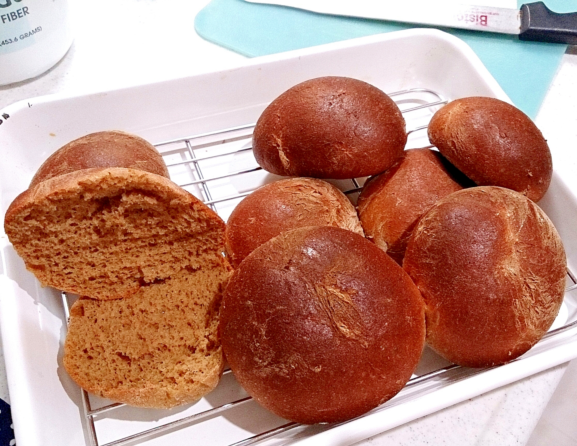 【糖質制限】ミックス粉ハーフ＆ハーフのふすまパン