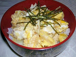 塩麹＆雑穀米で卵丼