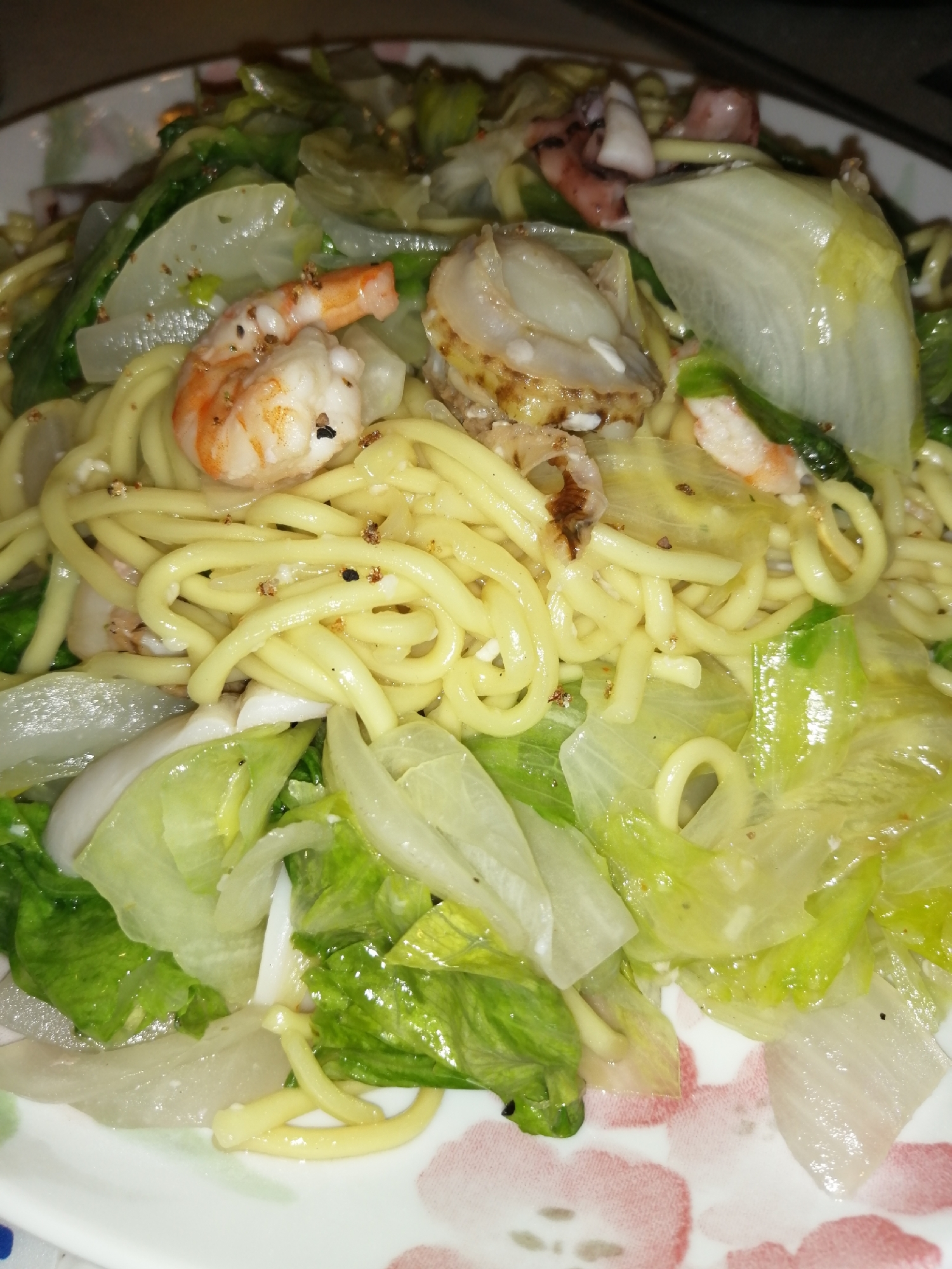 シーフード塩焼きそば