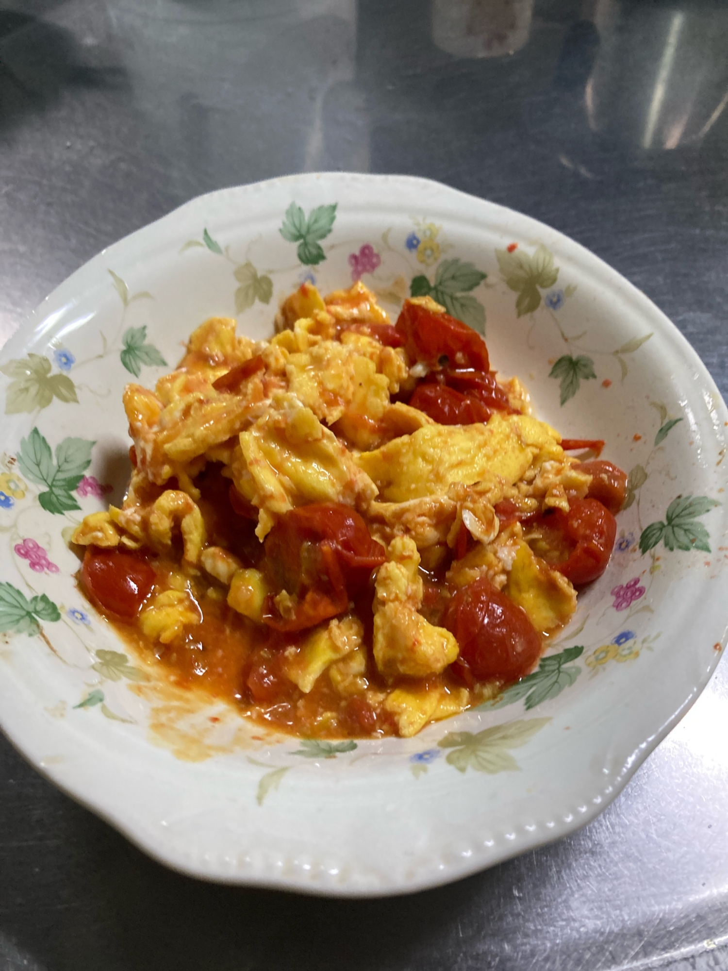 ミニトマトの卵炒め