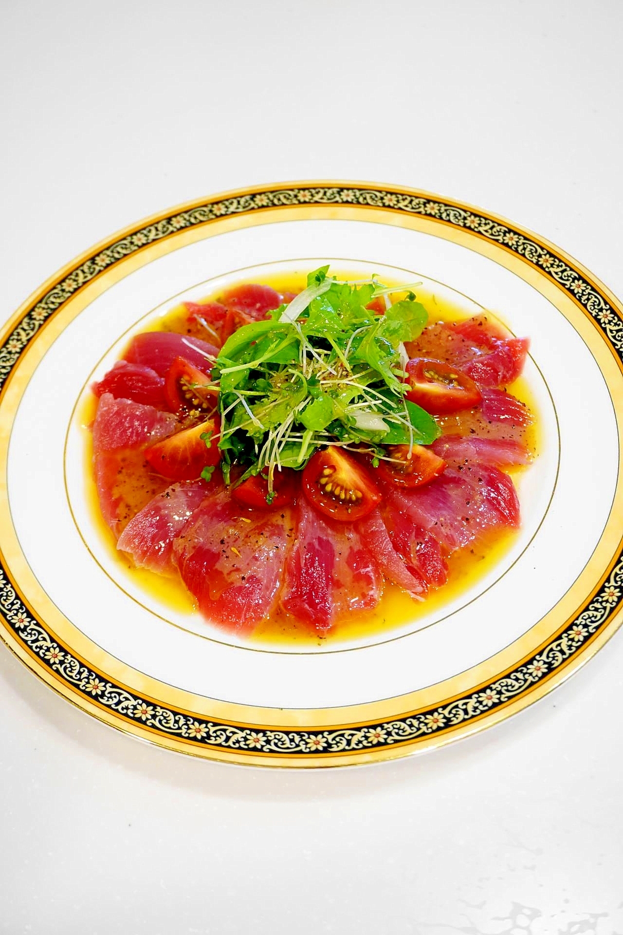 レストランの味が食卓に!マグロのカルパッチョ