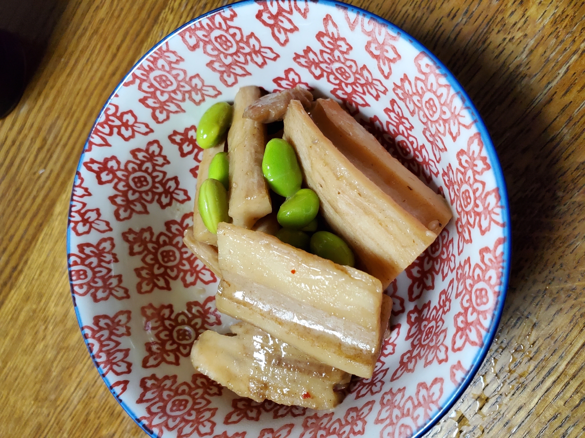 蓮根と枝豆の炒め煮