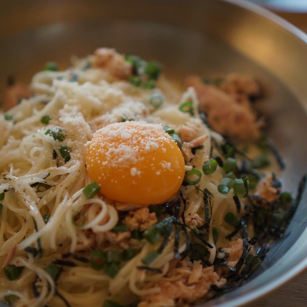 ツナと豆乳のクリーム素麺