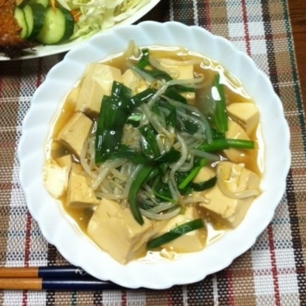 節約 元気に ニラともやしと豆腐の和風煮 レシピ 作り方 By も る す け 楽天レシピ 節約 元気に ニラともやしと豆腐の和風煮 レシピ 作り方 By も る す け 楽天レシピ