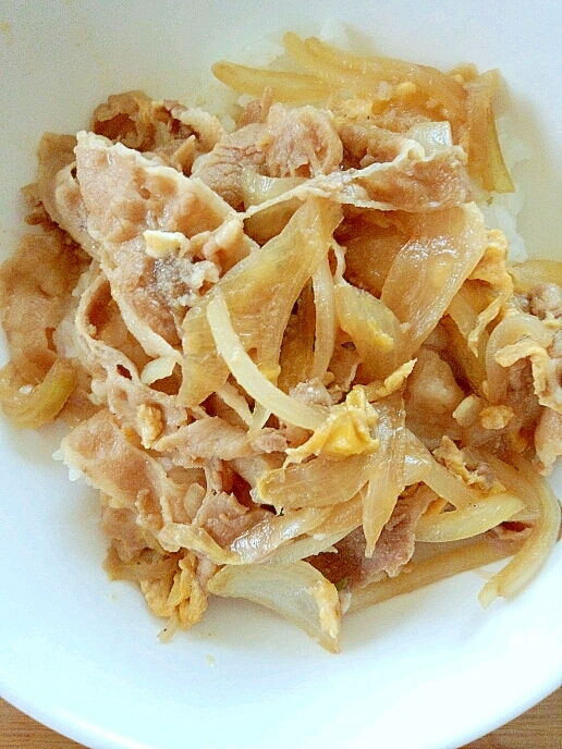 めんつゆで 簡単ヘルシー 豚卵とじ丼 レシピ 作り方 By Koko0730 楽天レシピ