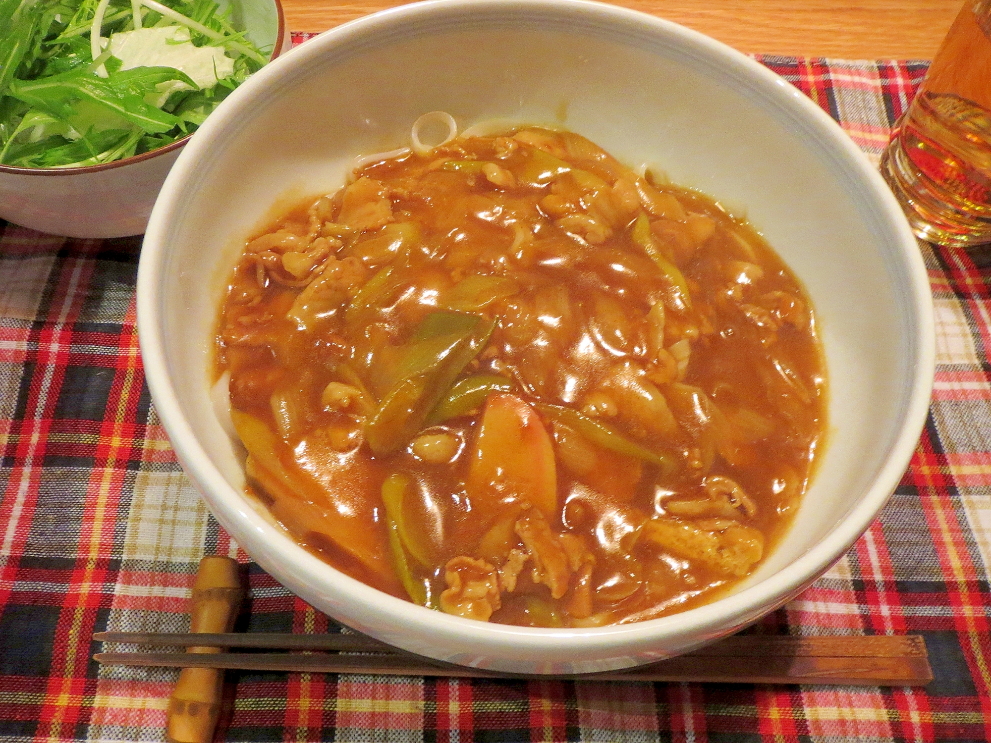 飲み干し要注意☆絶品カレーうどん