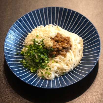 ぶっかけ☆納豆素麺
