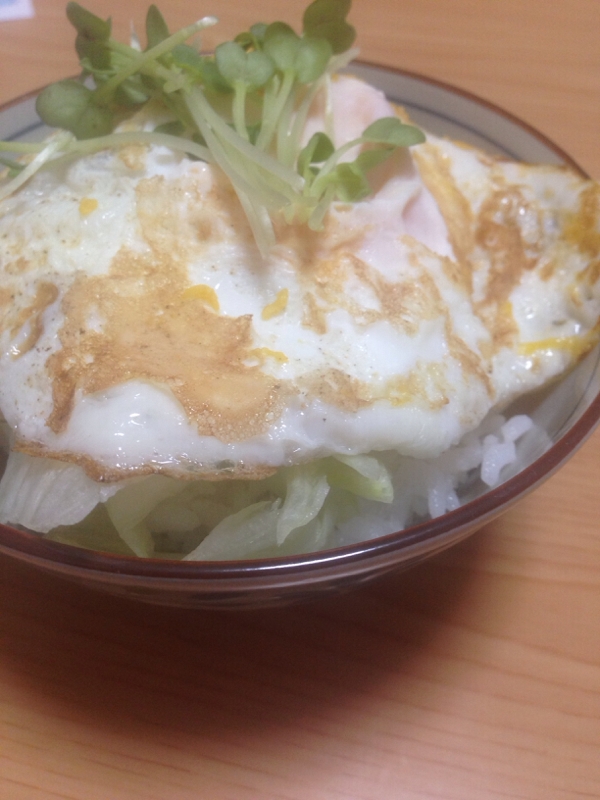 1人ランチ 目玉焼きごはん レシピ 作り方 By Xmickyx 楽天レシピ