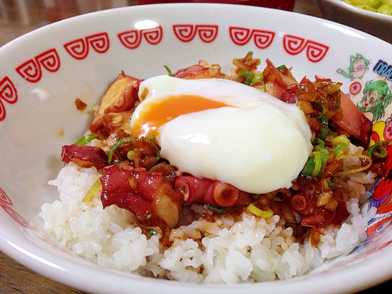 タコのユッケ丼