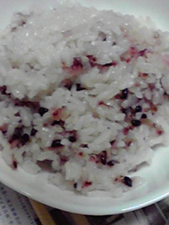 ＊土鍋で♬　おいしく炊く赤米・黒米ごはん＊