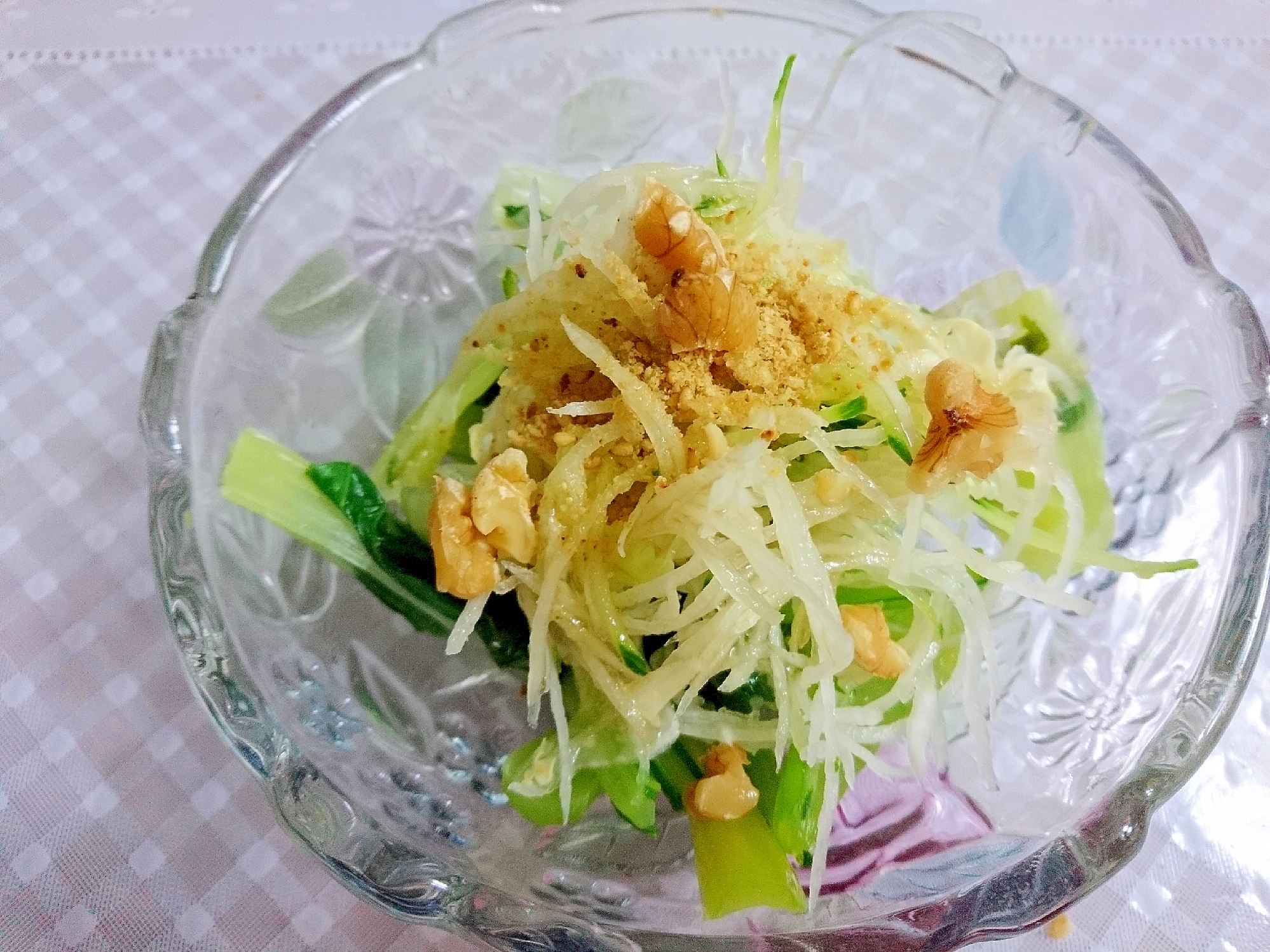 山東菜と大根のサラダ
