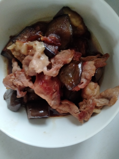 子供が喜ぶ(^^)カンタン！豚肉とナスの甘辛炒め♪