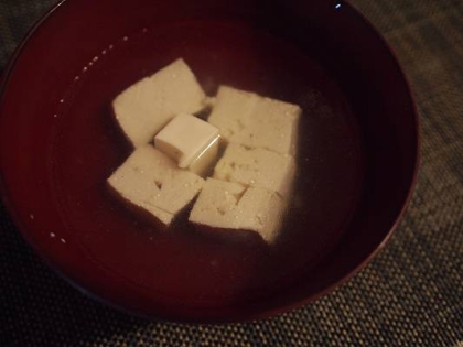 ピリ辛　❤豆腐とカイワレ大根の中華スープ❤