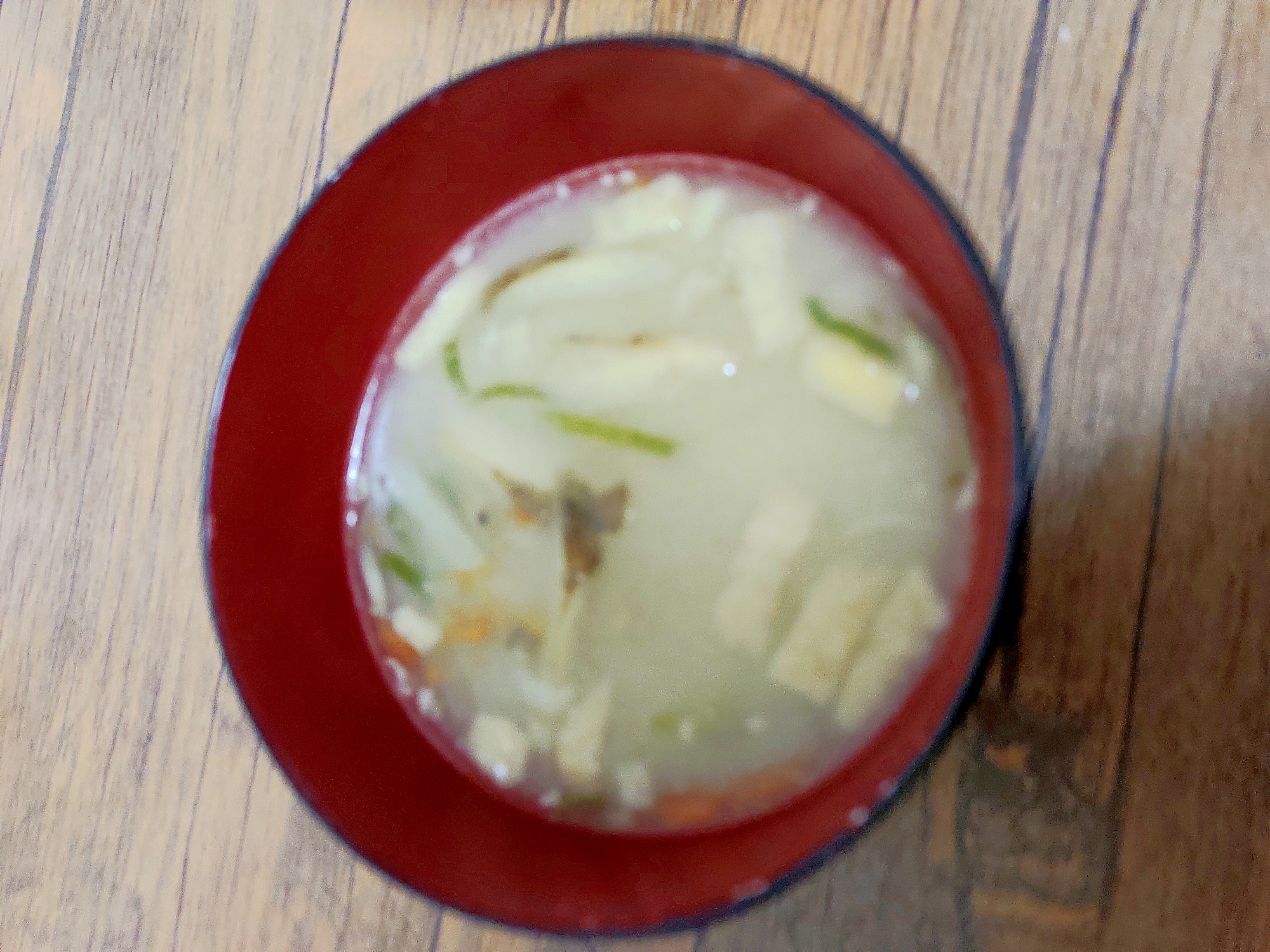 しいたけと油揚げの味噌汁