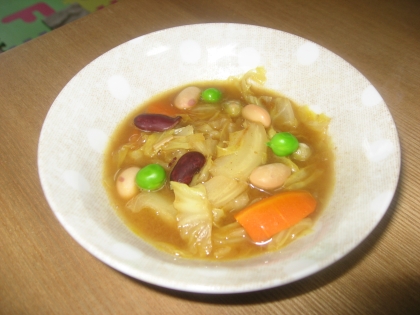 食べ終わった後のカレー鍋洗う前に⇒カレースープ!!