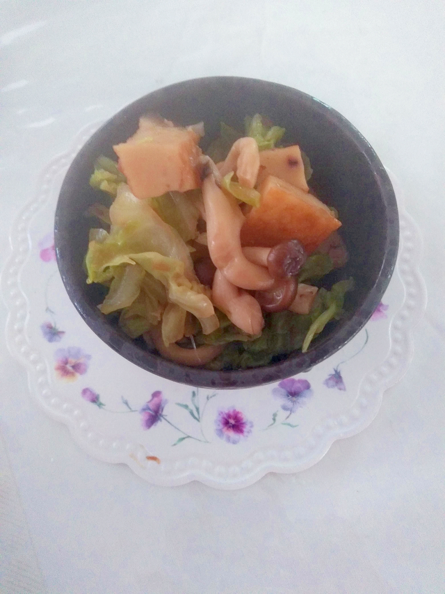 素朴！きゃべつとさつま揚げの煮物