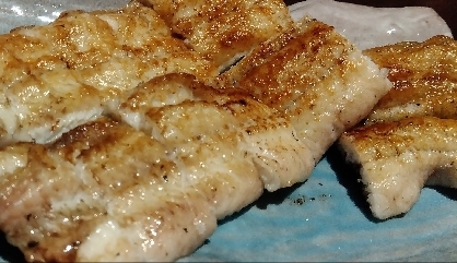 旨〜♡フライパンで作る穴子の白焼き