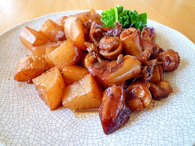 イカと大根の甘辛煮 レシピ 作り方 By Aya Cafe 楽天レシピ