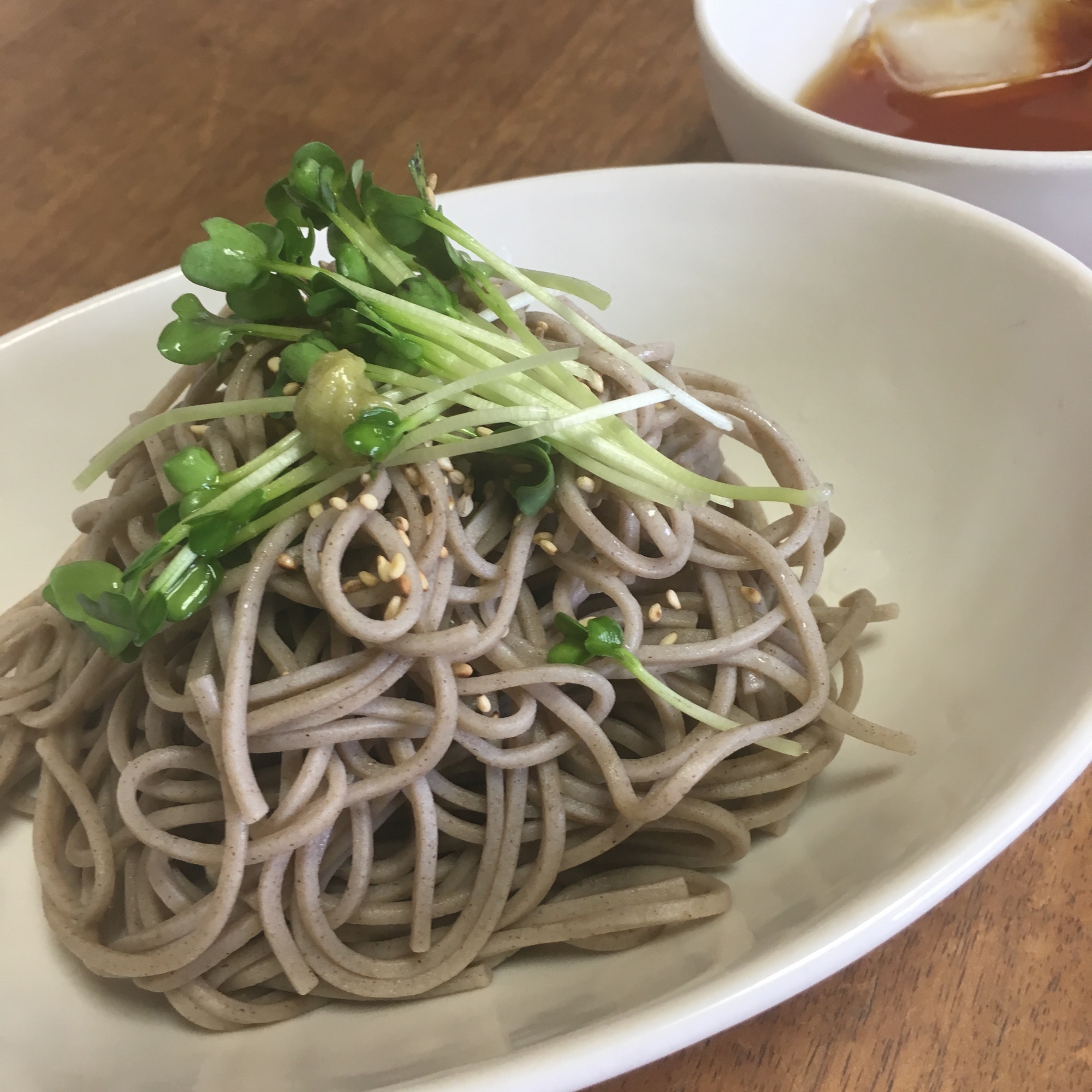 蕎麦♡カイワレ添え