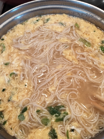 風邪ひきさんにも♪中華風にゅうめん