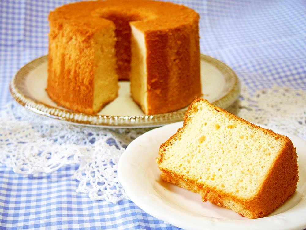 はちみつシフォンケーキ♪しっとり食感！