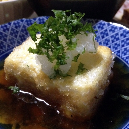 大葉のせ揚げ出し豆腐