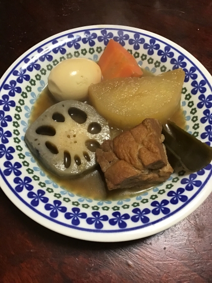 根菜の豚角煮 玉子入り