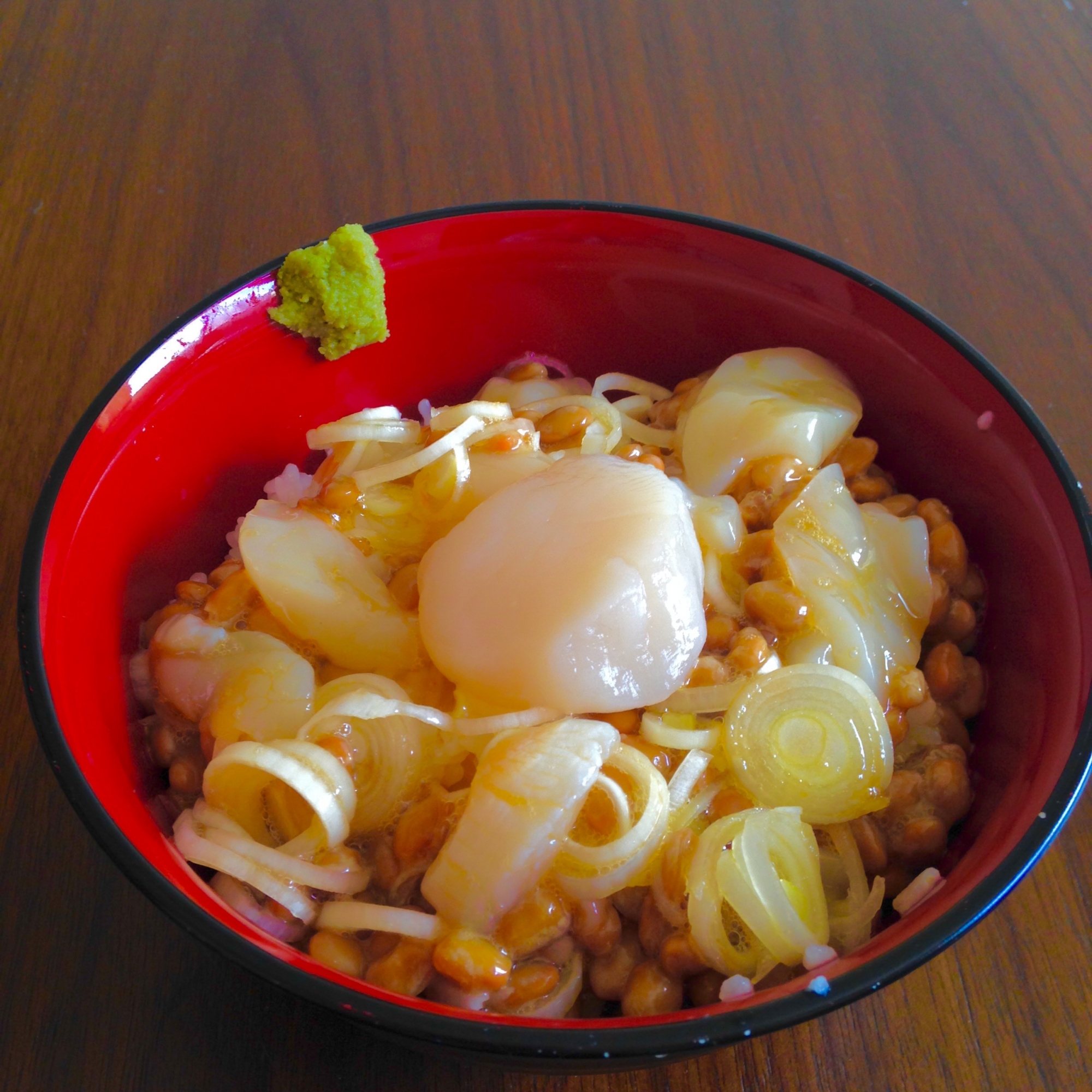 ホタテ納豆丼★