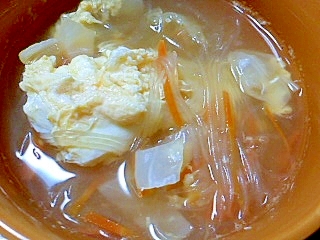 春雨入り☆和風かき玉スープ