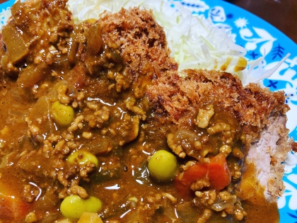 エアフライヤーのとんかつで！カツカレー