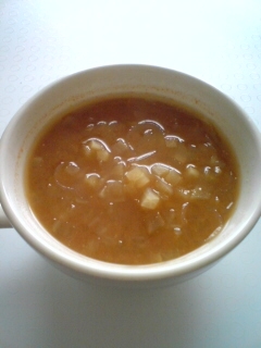大根とトマトペーストの春雨スープ