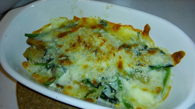 ほうれん草とジャガイモのチーズ焼き レシピ 作り方 By ふもふもたろう 楽天レシピ