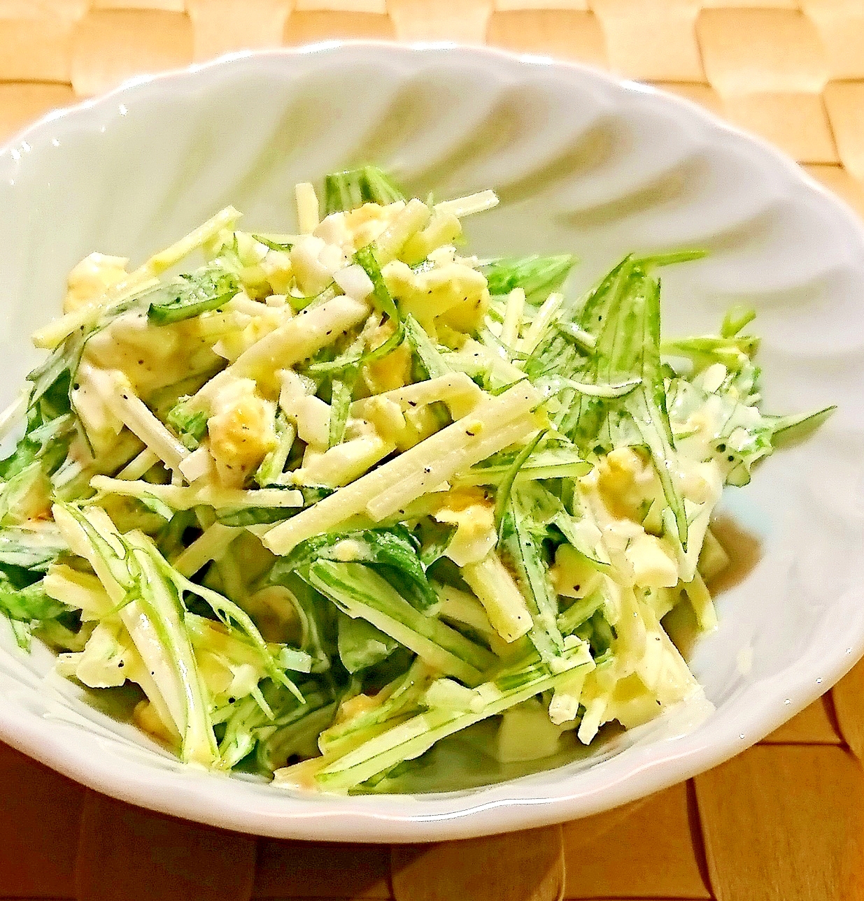 水菜のたまごサラダ レシピ 作り方 By メリッコ 楽天レシピ