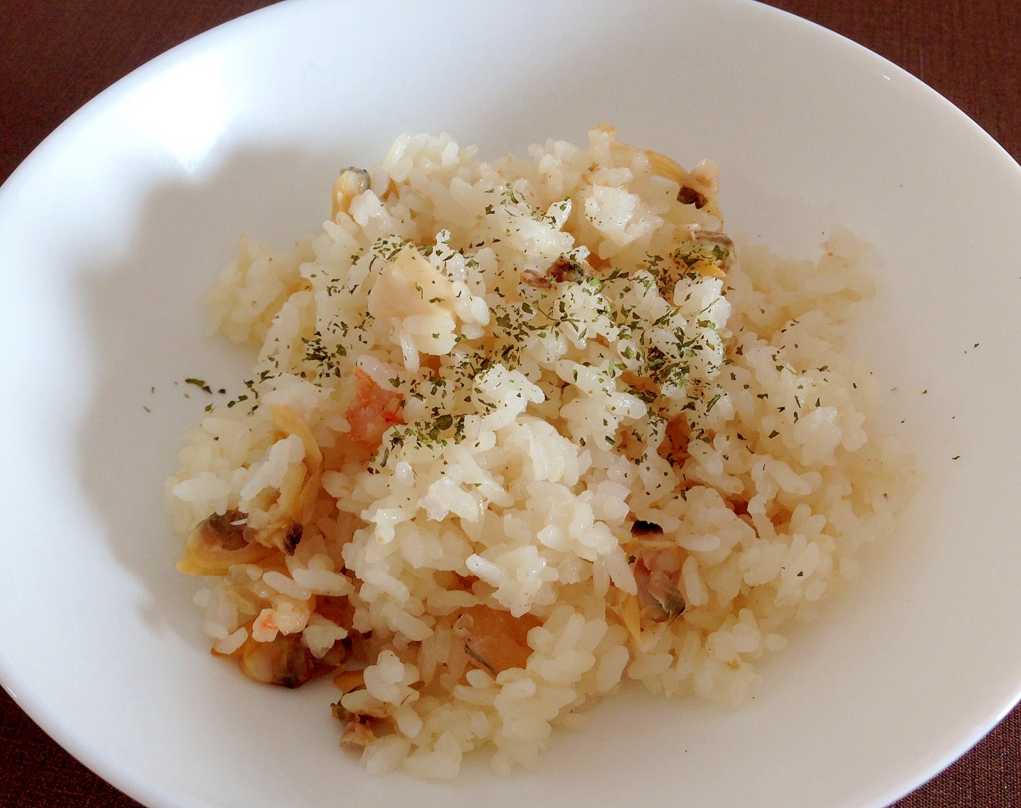 炊飯器におまかせ☆シーフードピラフ