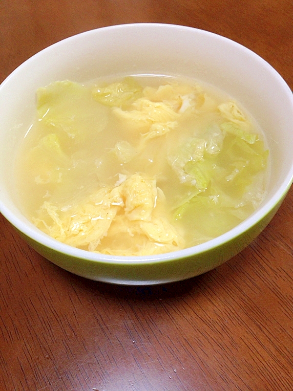 レタスと卵のコンソメスープ レシピ 作り方 By Tukuyo93 楽天レシピ