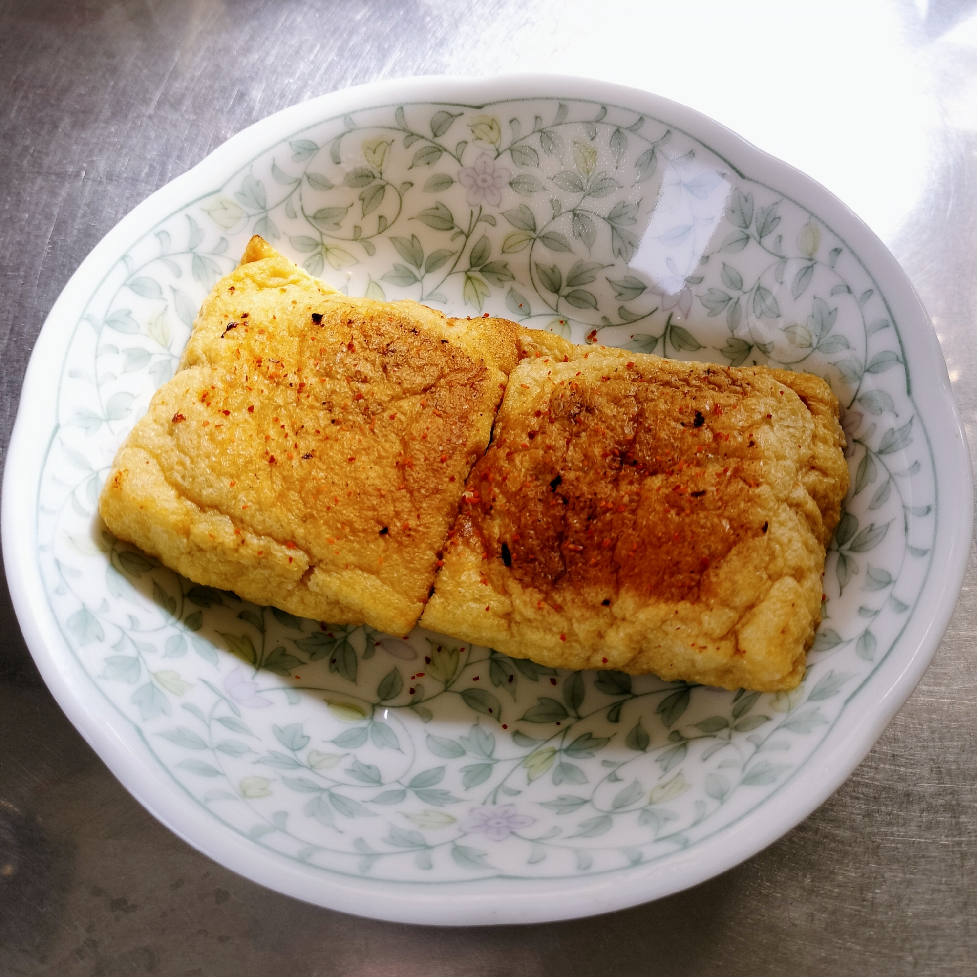 はんぺん入り油揚げの肉詰め