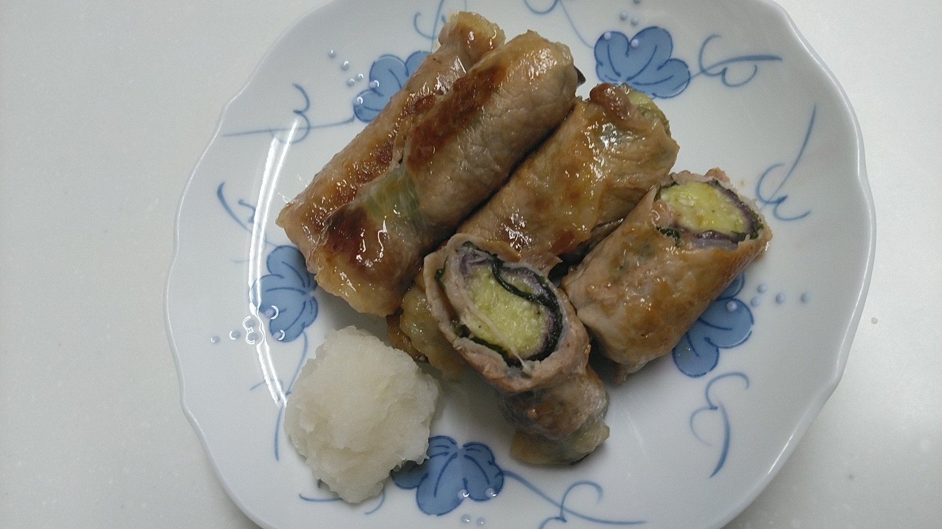 茄子の肉巻き