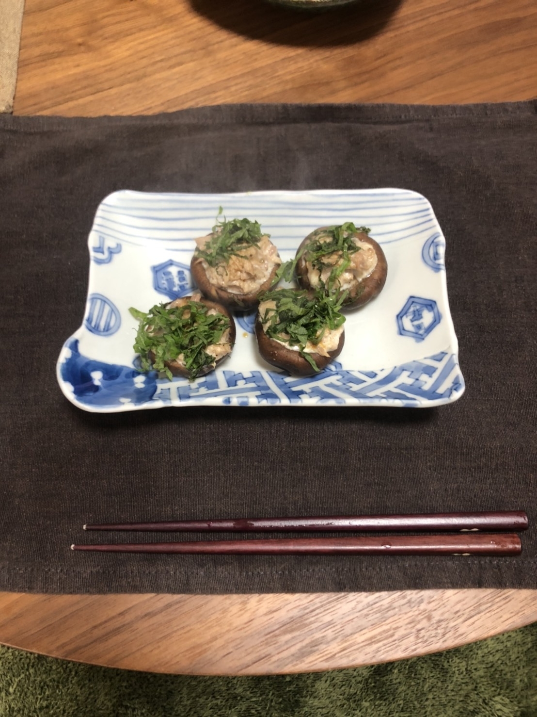 椎茸のツナマヨ焼き