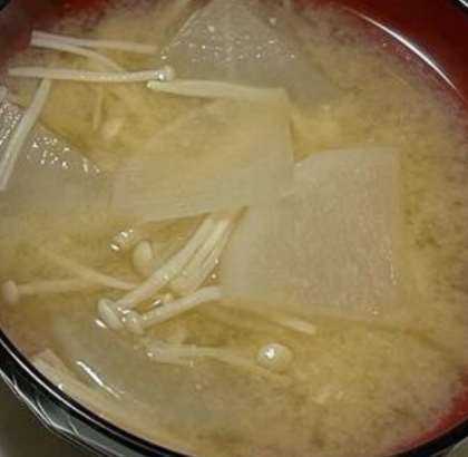 大根えのきのお味噌汁✧˖°