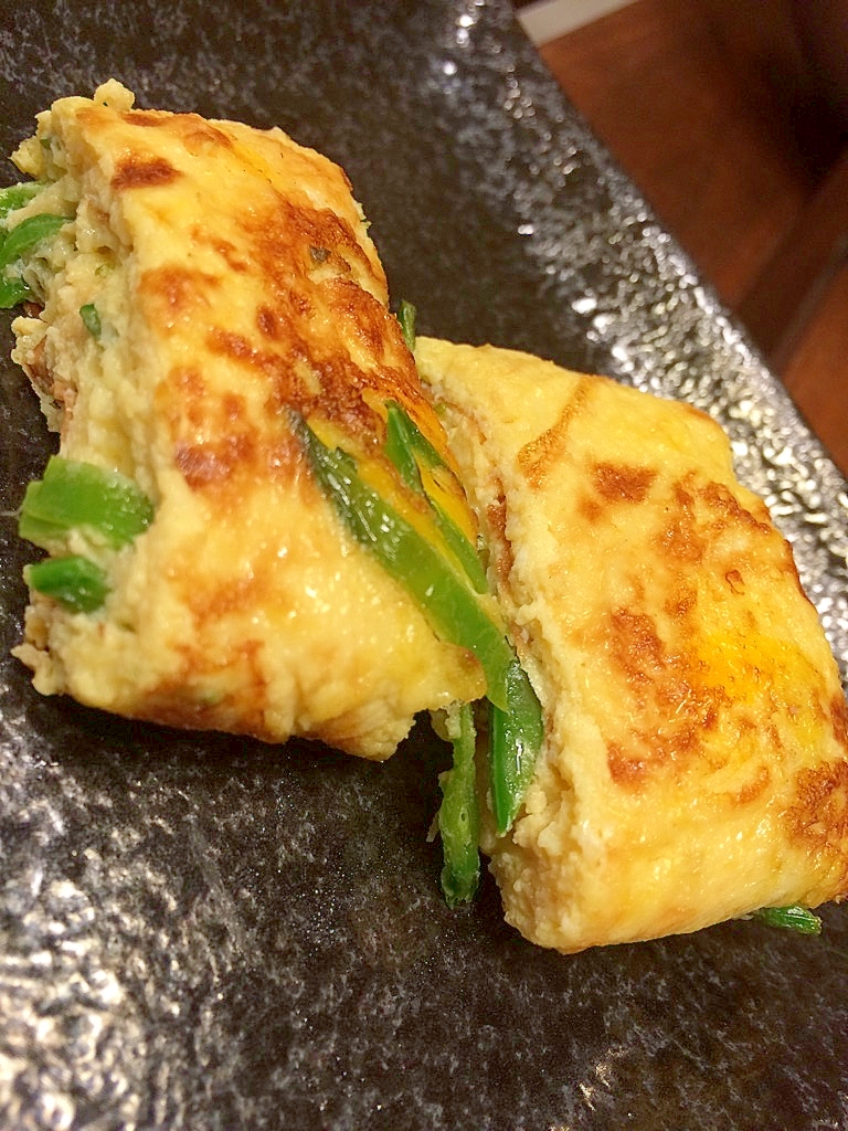 春に美味しい！サヤエンドウのだし巻き卵焼きレシピ！