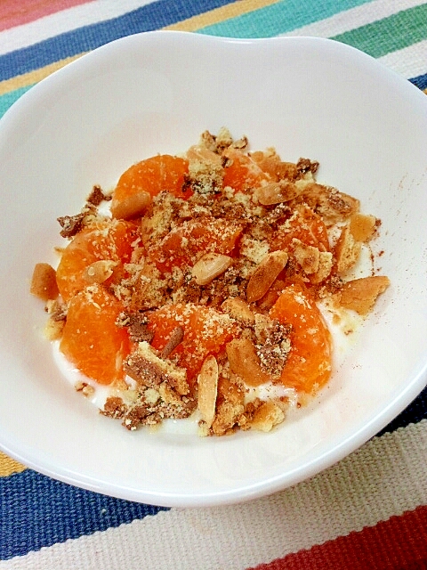 シナモン香る☆シトラスグラハムナッツヨーグルト♪