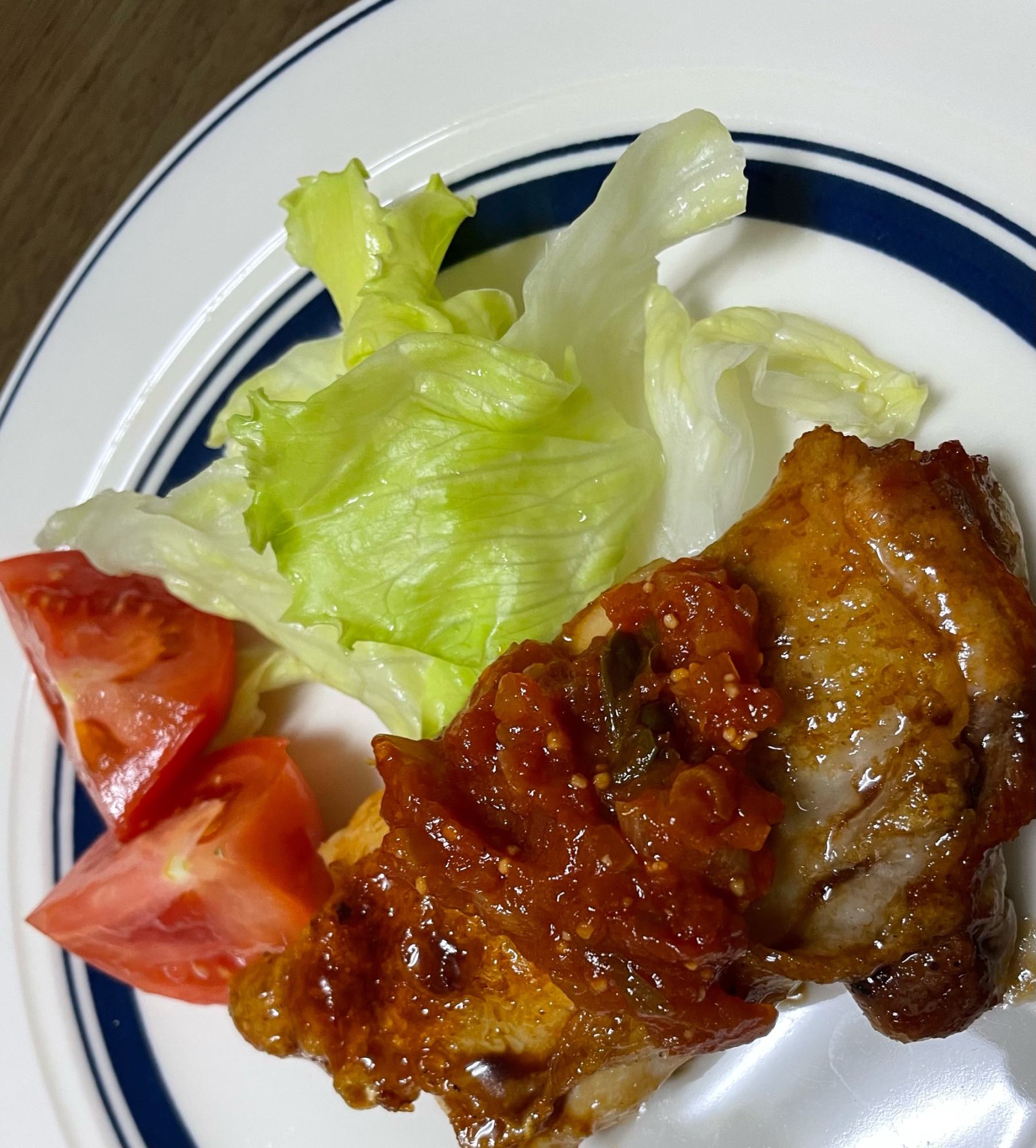 トマトソースのチキン照り焼き