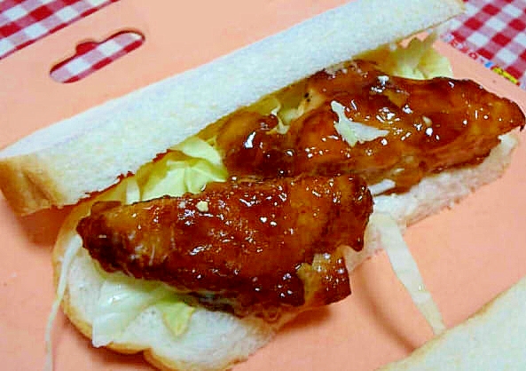 お弁当に照り焼きチキンサンド レシピ 作り方 By デラみーやん 楽天レシピ