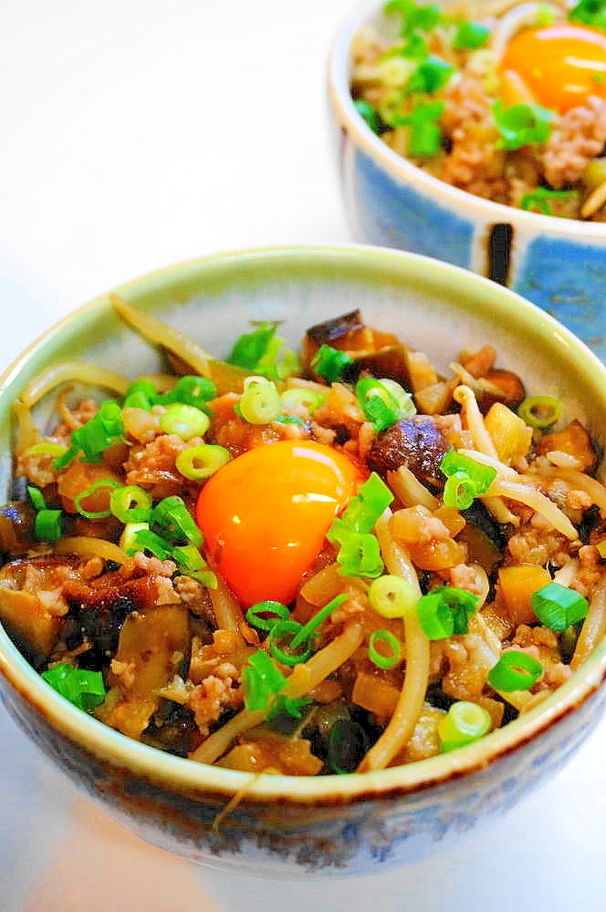 極上・是非ともスプーンで食べて！茄子の肉味噌丼