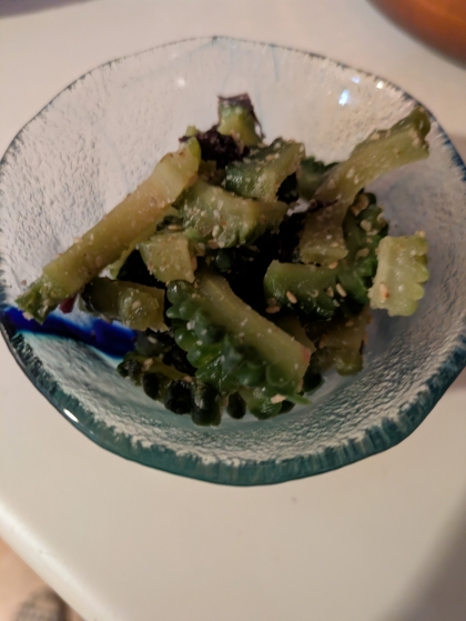 簡単♪ゴーヤの梅ごま和え