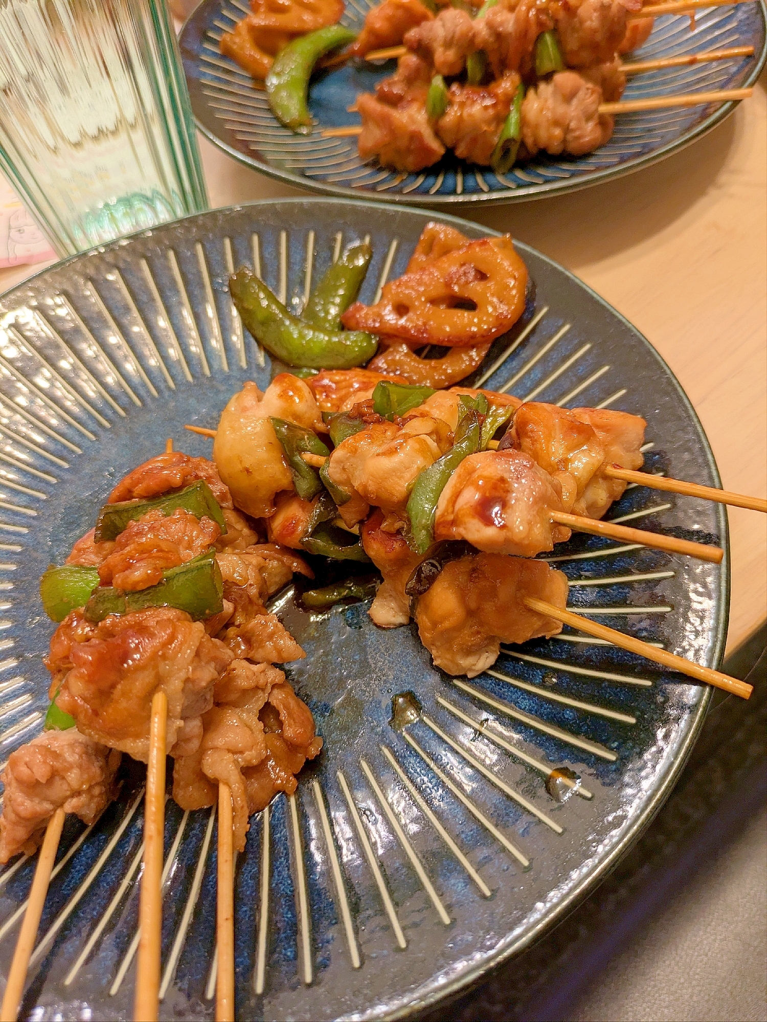 フライパンで焼き鳥