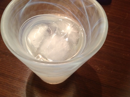 炭酸水+焼酎+レモン　簡単レモンサワー(酒）