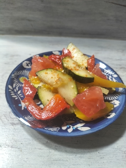 暑い夏にᕷ* ズッキーニとミニトマトのサブジꕤ୭*