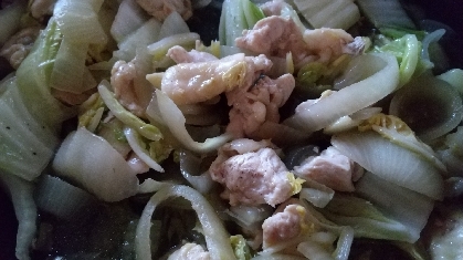 白菜も足して作ってみました。とっても美味しかったです