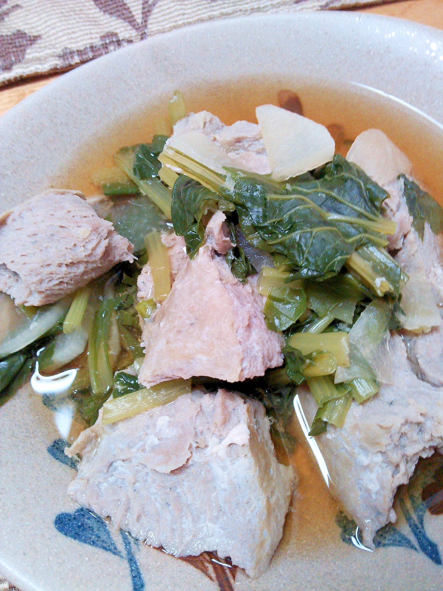 つみれと小松菜の和風スープ